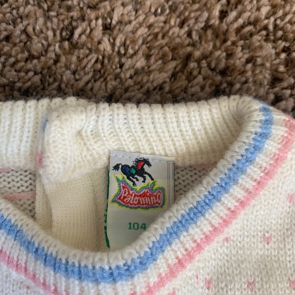 Palomino Knit Sweater Skirt Set Girls Sz.104 or 5-6 Vintage 80s-90s - Picture 8 of 14